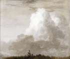 White Clouds Landscape Art Print by Stellar Design Studio