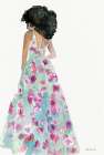 Floral Gown 2 Art Print by Stellar Design Studio