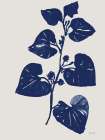 Indigo Botanical II Art Print by Stellar Design Studio