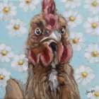 Just a Cluck Away 1 Art Print