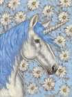 Feeling Blue Unicorn Art Print