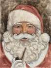 Vintage Santa Art Print