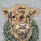 Snowy Day at the Farm 1 Art Print