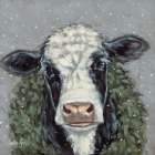 Snowy Day at the Farm 2 Art Print