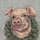 Snowy Day at the Farm 3 Art Print