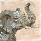 Patterned Elephant Art Print