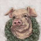 Peanut the Pig Art Print