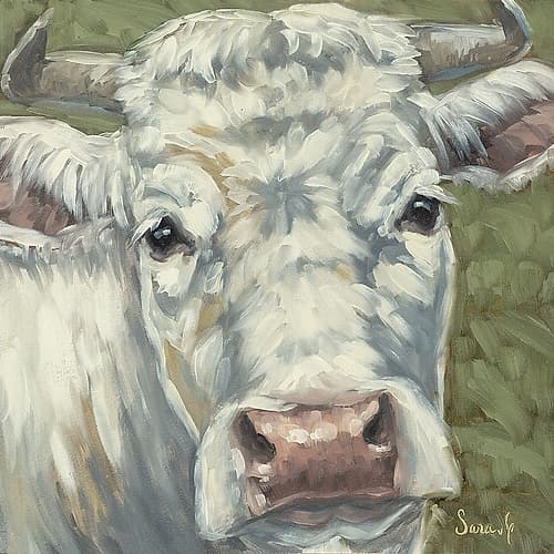 Pearl of the Pasture Art Deco Print