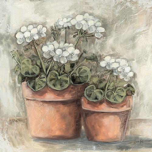 Whispering Petals Art Print by Sara G. Designs