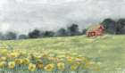 Cottage in the Meadow Art Print