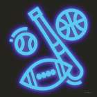 Neon Sports Art Print