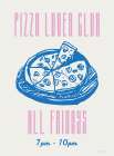 Pizza Lover Club Art Print by Seven Trees Design
