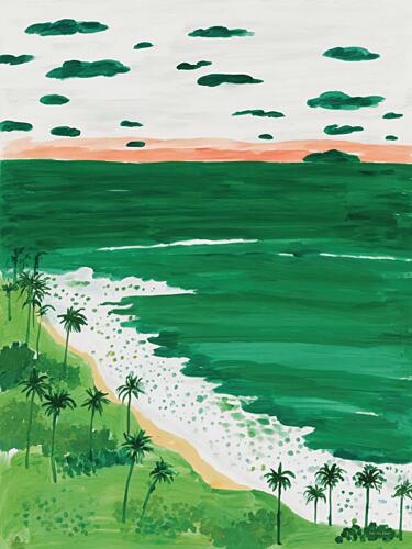 Emerald Tide Art Print