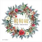 Ho Ho Ho Wreath Art Print by Seven Trees Design