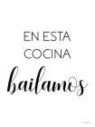 Spanish This Kitchen We Dance Art Print by Stellar Design Studio