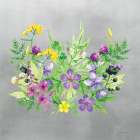 Watercolor Happy Flowers Art Print by Seven Trees Design