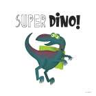 Super Dino Art Print