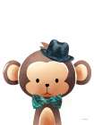 Mr. Monkey Art Print