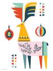 The Colorful Deer Art Print by Seven Trees Design