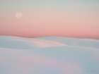 Moon and Dunes Art Print by Seven Trees Design