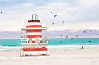 South Beach Sentry Art Print