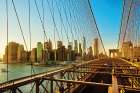 Brooklyn Bridge at Sunset Art Print