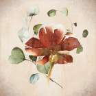 Vintage Floral Embrace Art Print