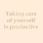 Taking Care of Yourself Art Print