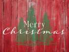Simple Barn Merry Christmas Art Print