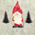 Fa La La Santa Art Print
