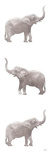 Happy Elephant Day Minimalist Print