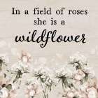 She is a Wildflower Art Print