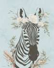 Safari Zebra Dreaming Art Print