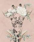 Safari Giraffe Dreaming Art Print
