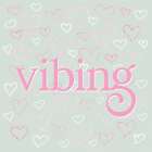 Vibing - Sparkling Hearts Art Print