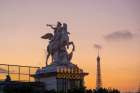 France, Ile-De-France, Paris, 8Th Arrondissement, Trompette De La Renommee, Place De La Concorde Art Print