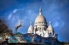 France, Ile-De-France, Paris, 18Th Arrondissement, Montmartre. Basilica Of The Sacred Heart. Art Print