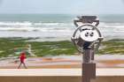 France, Les Sables Dolonne, 85, Spyglass On Embankment, April 2025. Art Print