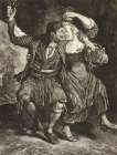 A Dancing Couple. A Sailor Being Robbed Of His Dance Partner, 1720 Art Print