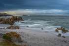 View Across Walker Bay From Skulpiesbaai On A Cold, Cloudy Morning Art Print