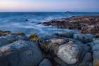 Coastal Vista Of The Rocky Shore And Scarp Island At Yzerfontein Art Print