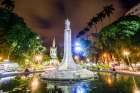 Central Monument In Largo Do Machado, Rio De Janeiro, Brazil Art Print