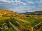 Drone Shot Of Valley In Queenstown New Zealand Art Print