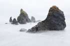 Dramatic Sea Stacks At Ruby Beach, Olympic National Park, Washington. Art Print