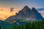Lake Antorno Reflecting Tre Cime Di Lavaredo Peaks In Dolomites Art Print