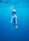 Free Diver Underwater Art Print