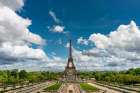 Paris France Eiffel Tower Scenic Skyline View From Trocadero Art Print