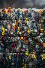 Compressed Plastic Bottles Prepared For Recycling Art Print