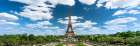 Paris France Eiffel Tower Scenic Skyline Panorama View From Trocadero Art Print