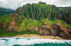 Breathtaking Aerial View Of The Na Pali Coast Art Print
